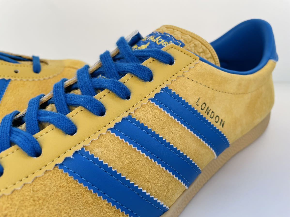 デッド!! レア!! 10年 adidas LONDON アディダス ロンドン 黄 × 青 スエード シティシリーズ 都市 地名 us 10 / 28 ㎝ レアカラー 箱付き_画像5