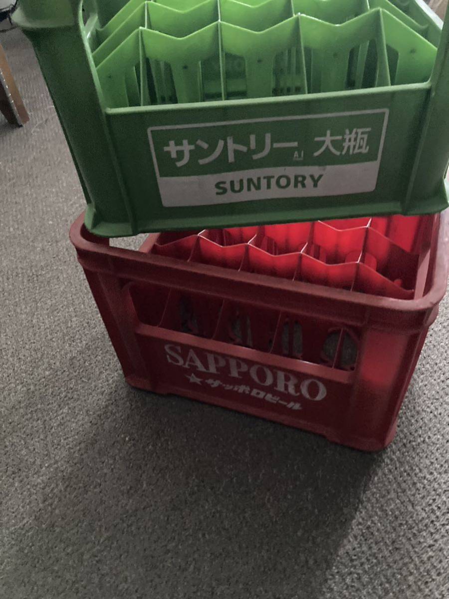 2個セット サントリー サッポロビール 大びん 20コンテナ ケース 2個セット サントリー サッポロビール 大びん 20コンテナ ケース