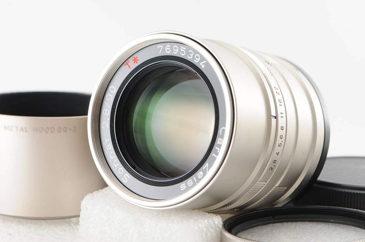 ★新品級★ CONTAX Carl Zeiss Sonnar 90mm F2.8 T*♪かび、くもりがない光学の完動品♪#127の画像1