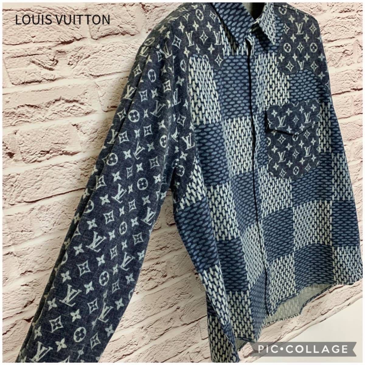 Louis Vuitton NIGOコラボ デニムシャツ ルイヴィトン LV る