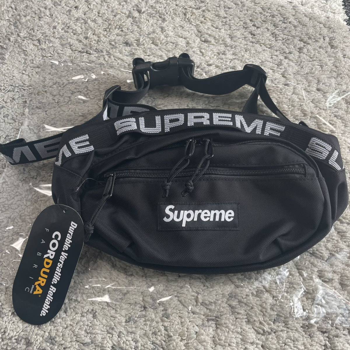 新品】18ss Supreme Waist Bag black ウエストバッグ シュプリーム 黒