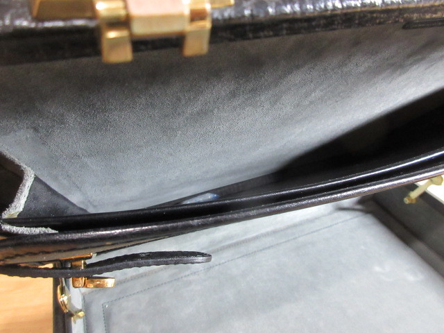 1B2-1「LOEWE ロエベ アナグラム アタッシュケース」比較的美品