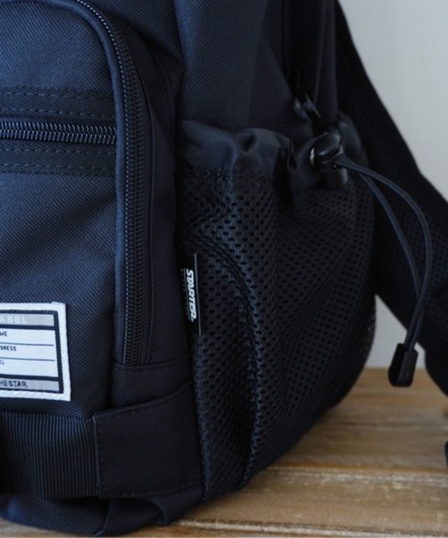 TE/STARTER BLACK LABEL(スターター ブラックレーベル)スケートボード BACK PACK リュック ブラック ST-DB001_画像4