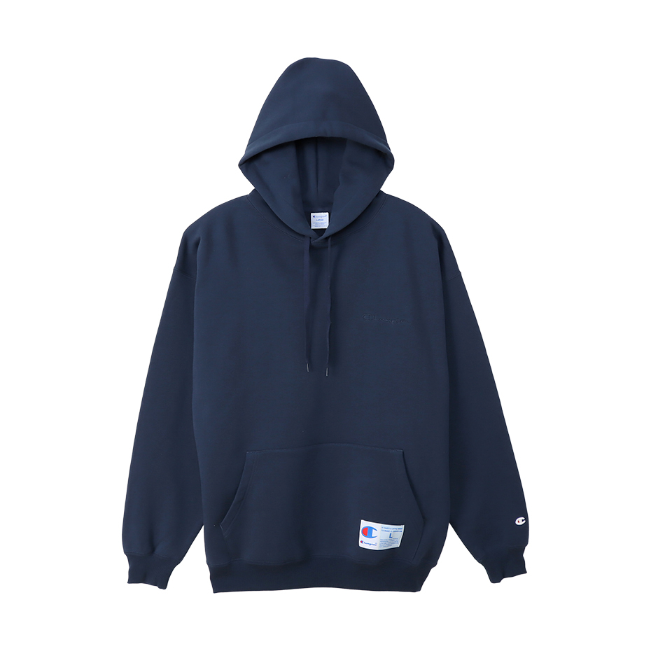 MO/Champion(チャンピオン) Lサイズ オーバーサイズCONE HOODIE ネイビー C3-V107_画像3