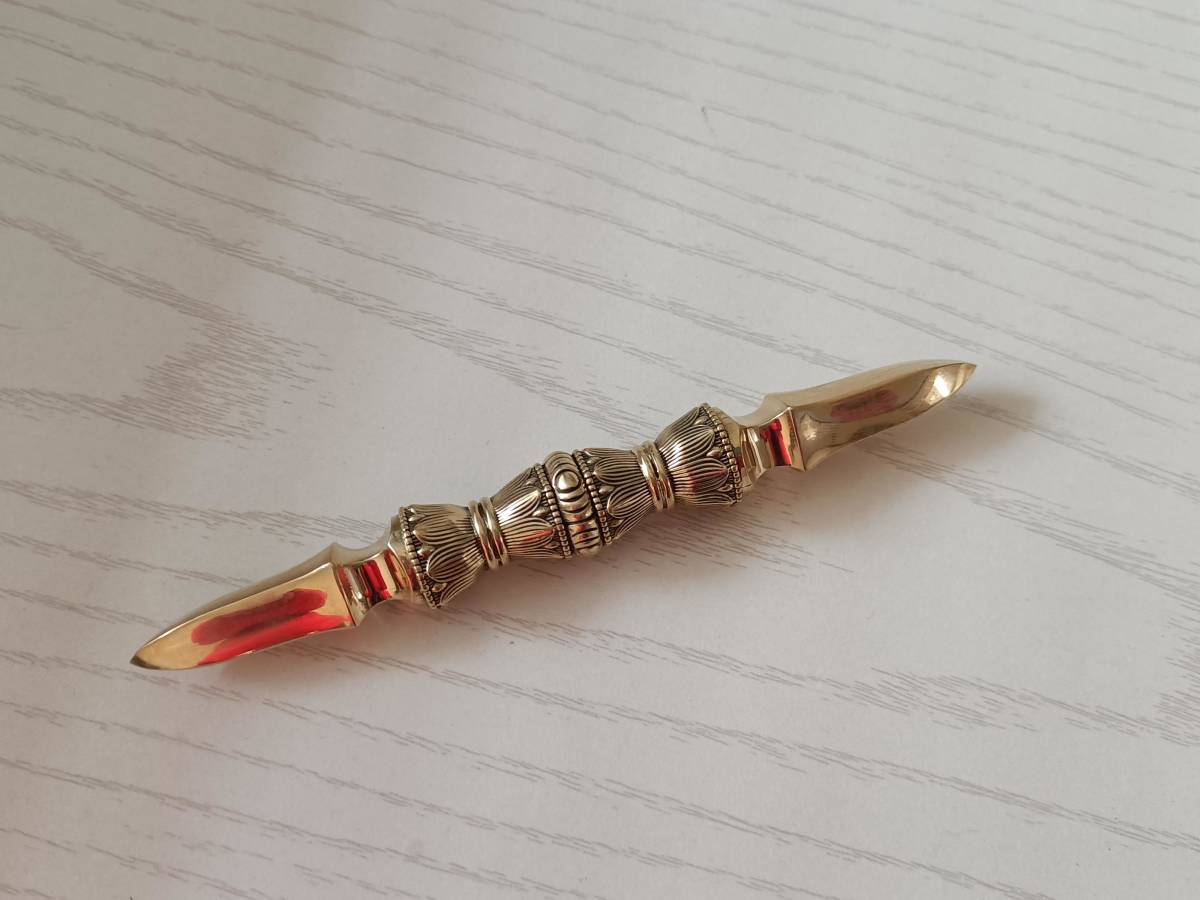 高級素材使用ブランド 密教法具 真鍮製 金剛独鈷杵 仏具一般 - www