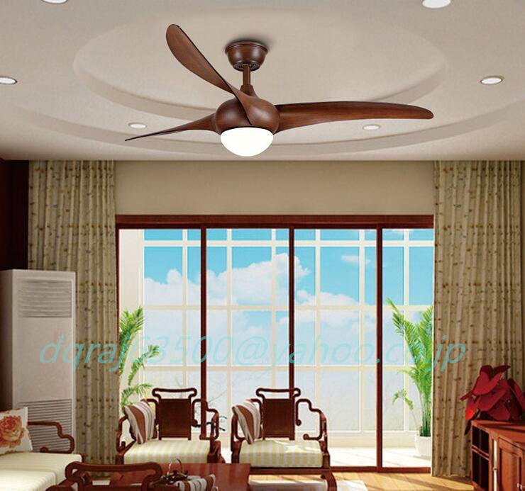 扇風機 シーリングファン 豪華スタイル 扇風機付きペンダントライト 風量3段切替機能付 リビング 寝室 レストラン 子供部屋 ストア_画像1