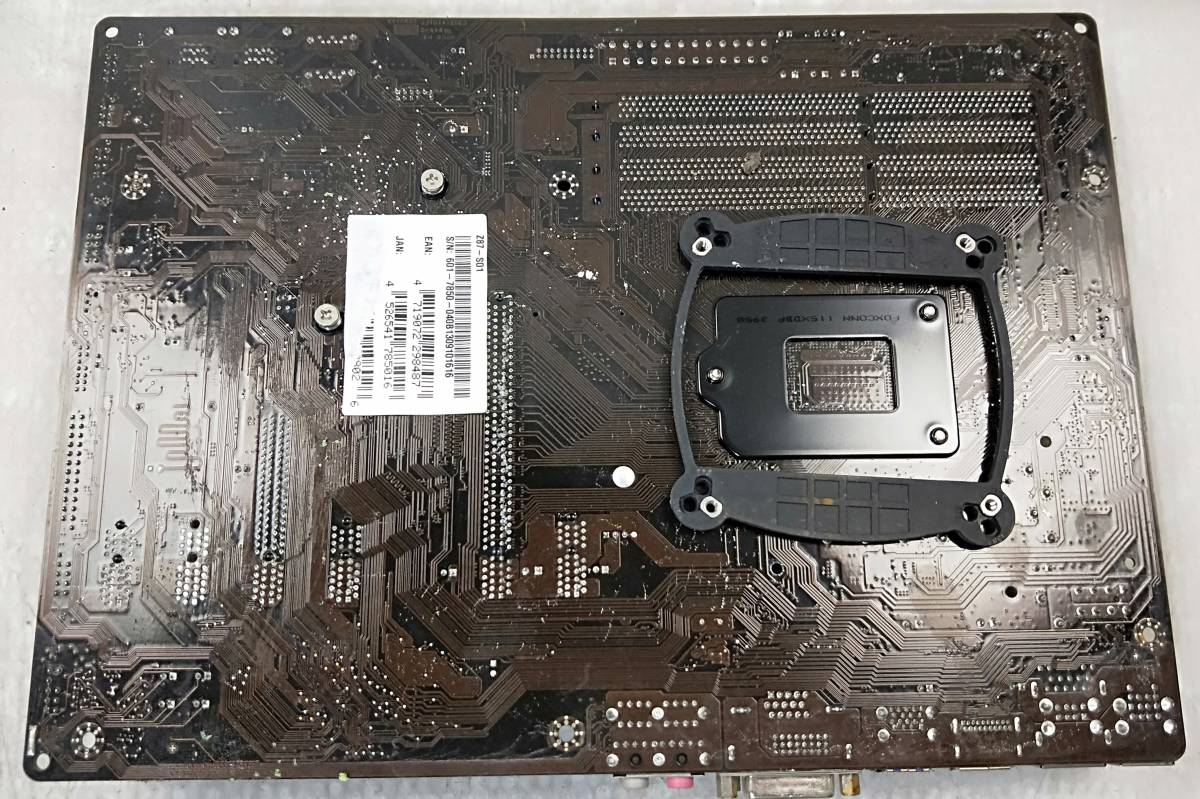 【中古パーツ】BIOS確認のみ、MSI Z87-S01 マザーボード ＩＯパネル LGA1150 ■MB2677_画像2