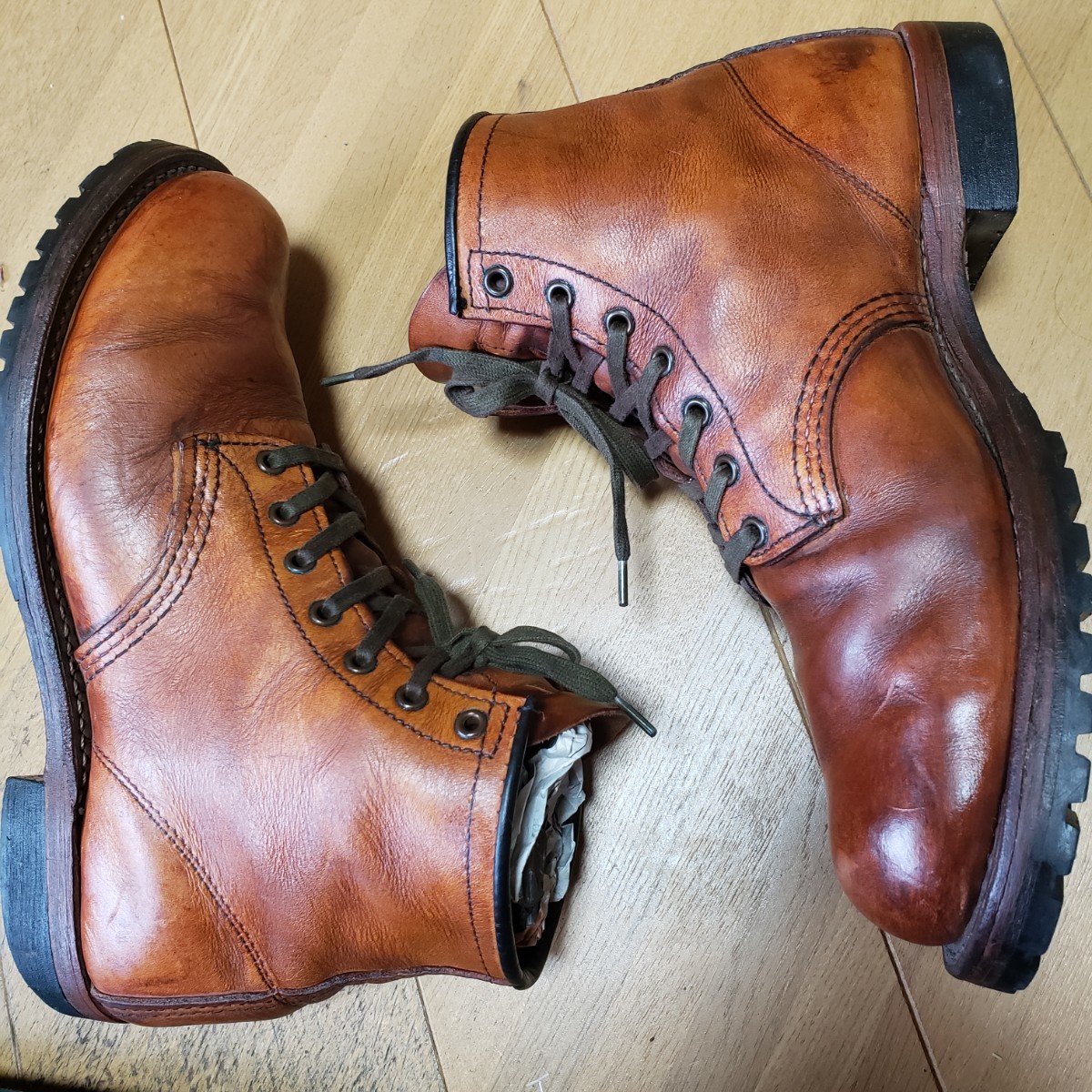 REDWING レッドウィング 9013 ベックマン BECKMAN 皮革 leather レザー boots ブーツ 米国製 made in USA シューズ shoes チェスナット 7.5_画像5