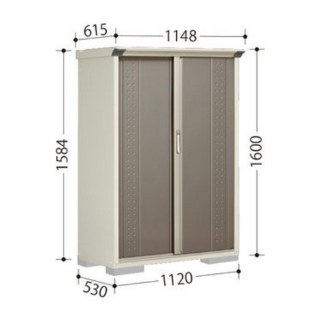 タクボ物置 ジャンプ GP-115AF 全面棚タイプ (棚板3枚付) 間口1120mm奥行530mm高さ1900mm 扉カラー選択可能 送料無料_画像3