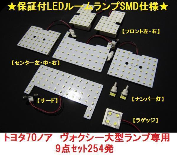 III トヨタ　70系ノア　LEDルームランプ　ヴォクシー　ルームランプ　大型ランプユニット用　ZRR70WH　SMDチップ_画像1