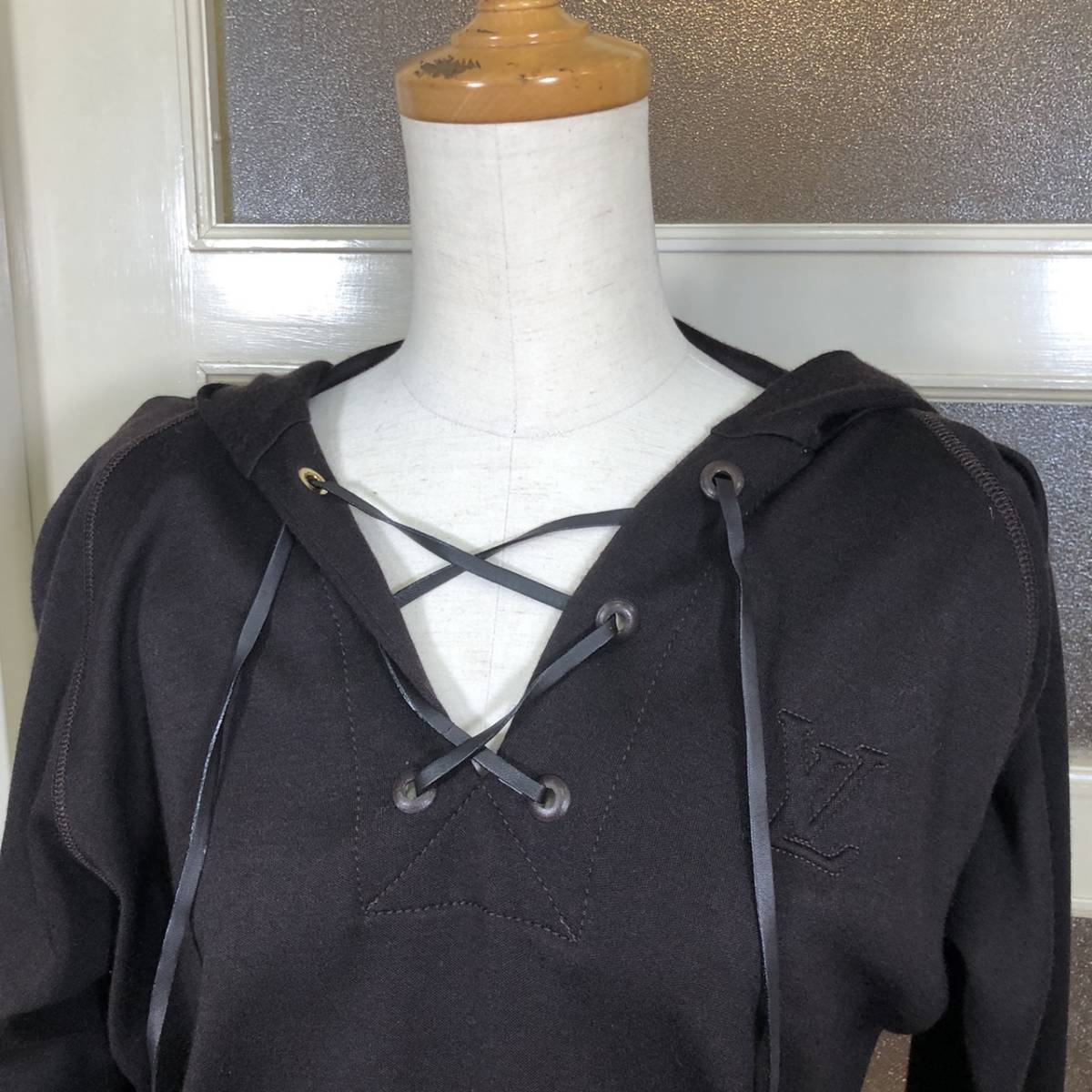 *LOUIS VUITTON/ Louis Vuitton spring thing Parker cashmere * hood black black outer garment clothes clothes brand lady's men's NC2037ZN