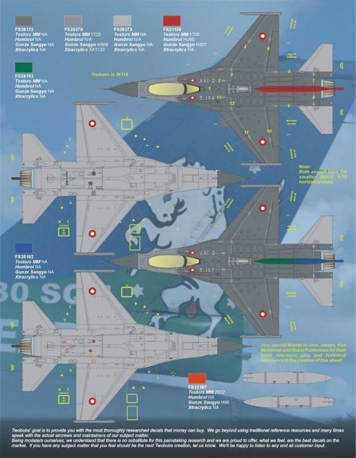 トゥーボブス 72-098 1/72 デンマーク空軍 第730戦闘飛行隊 50周年記念マーキング_画像2