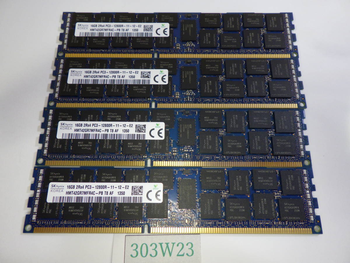 最先端 PC3-12800R-11-12 2Rx4 16GB KOREA SKhynix サーバーメモリ