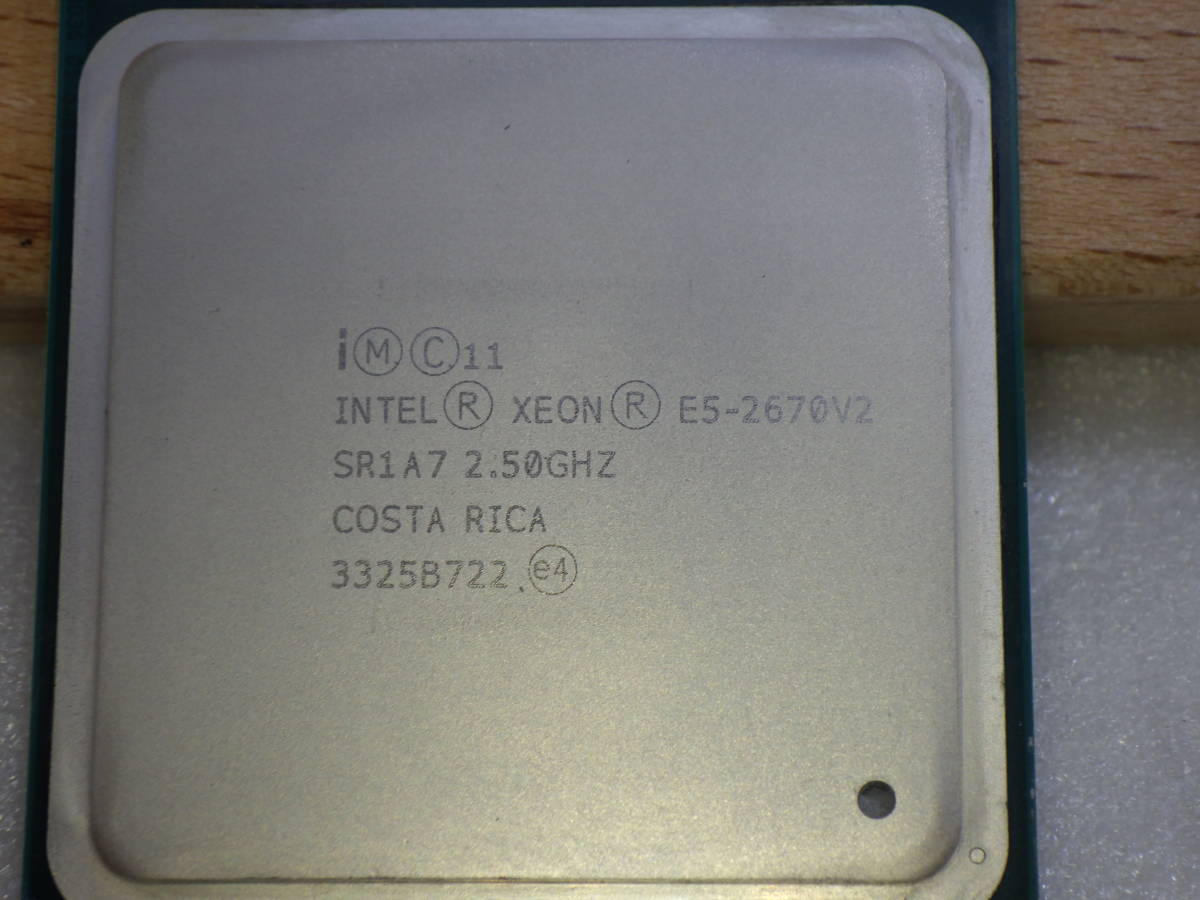 サーバーSupermicro SUPER MICRO取外 Intel Xeon E5-2670V2 SR1A7 CPU 2.50GHz COSTA RICA LGA2011 動作品保証#1119W23_画像3