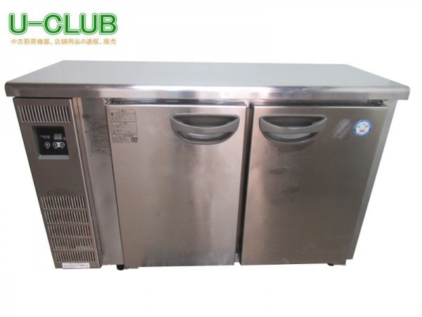 ※◆BD2701|台下冷蔵庫 フクシマ TMU-40RE2 W1200×D450×H800mm 業務用 厨房用 中古 コールドテーブル