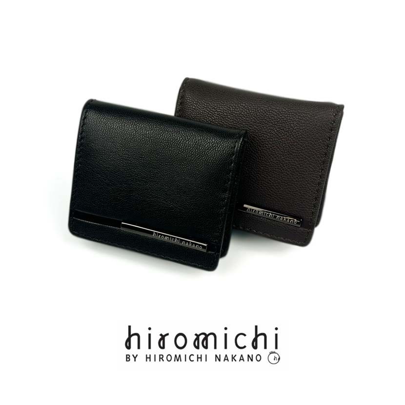 【全2色】 hiromichi nakano ヒロミチ・ナカノ ソフト リアルレザー ボックス型コインケース小銭入れ
