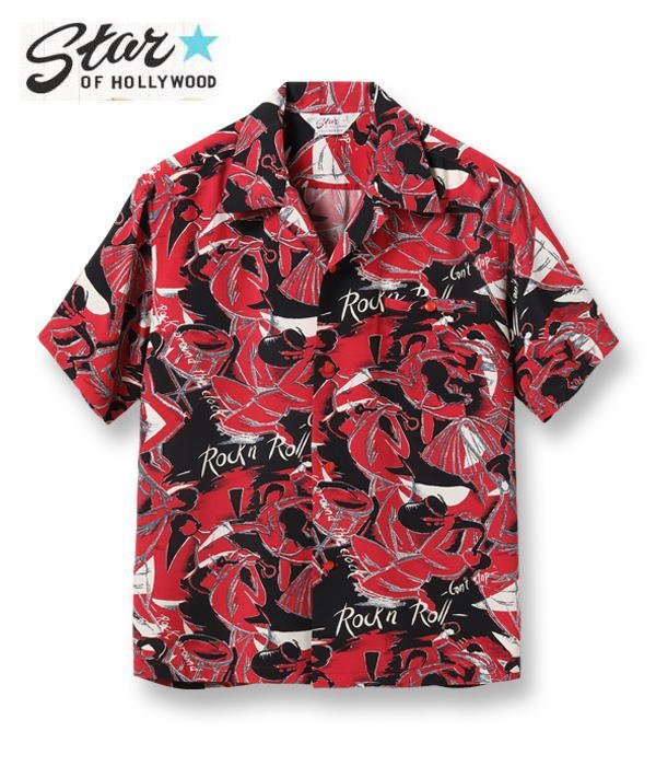 値引 SH39090「ROCK アロハシャツ HOLLYWOOD(スターオブハリウッド) OF STAR 'N' 新品 M レッド 半袖オープンシャツ RAYON DENSITY ROLL」HIGH Mサイズ 値引 SH39090「ROCK アロハシャツ HOLLYWOOD(スターオブハリウッド) OF STAR 'N' 新品 M レッド 半袖オープンシャツ RAYON DENSITY ROLL」HIGH Mサイズ