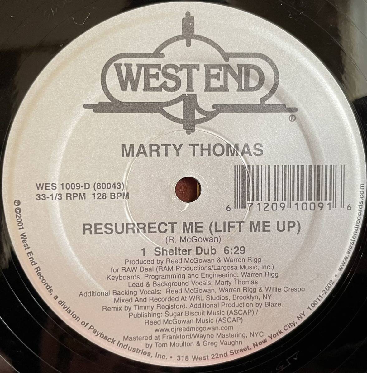 Resurrect Me (Lift Me Up) (Hex's Live Vibe Dub) / Marty Thomas 2枚組 12inch盤その他にもプロモーション盤 人気レコード 多数出品。_画像5