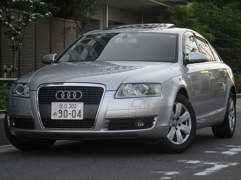 *06y Audi A6 2.4 HID MMI black leather seat & power seat sunroof cruise control CVT machine good condition vehicle inspection "shaken" H31 year 3 month 30 day 