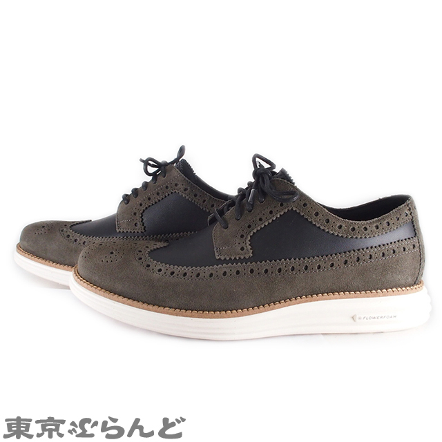 013009090★コールハーン COLE HAAN オリジナルグランドリマスタードロングウィングオックスフォード 靴 メンズ C37473 黒 カーキ 27cm_画像3