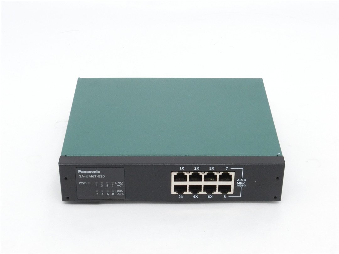 中古 パナソニック Panasonic GA-UM6T-ESD(PN24061) 8ポートスイッチングハブ 送料無料