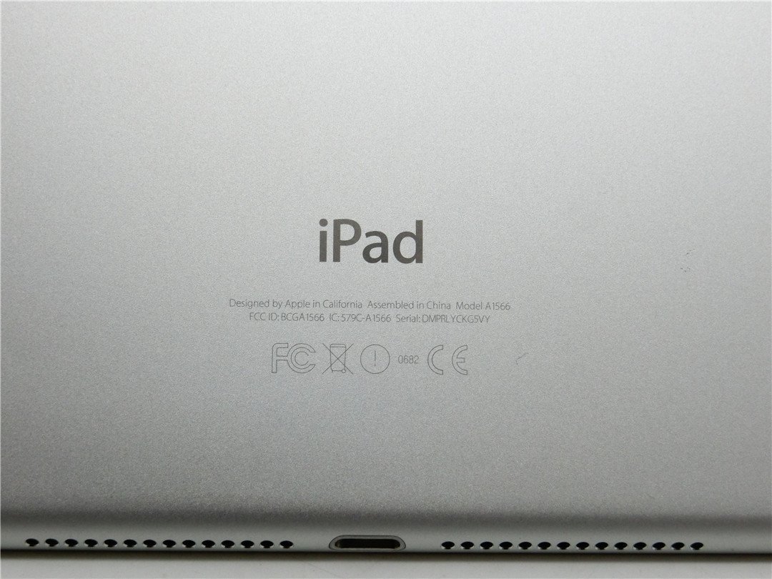 中古 【Apple】iPad Air2  A1566 Wi-Fiモデル 容量64GB 本体のみ バッテリー99％ アクディベーションロックあり ジャンク品 送料無の画像3