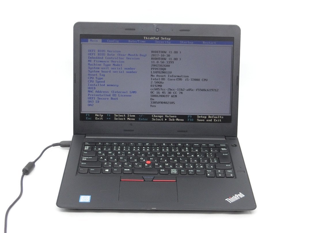 注目の福袋! 中古Lenovo ThinkPad E470 Core i5 7200U 2.5GHZ 8GB 14