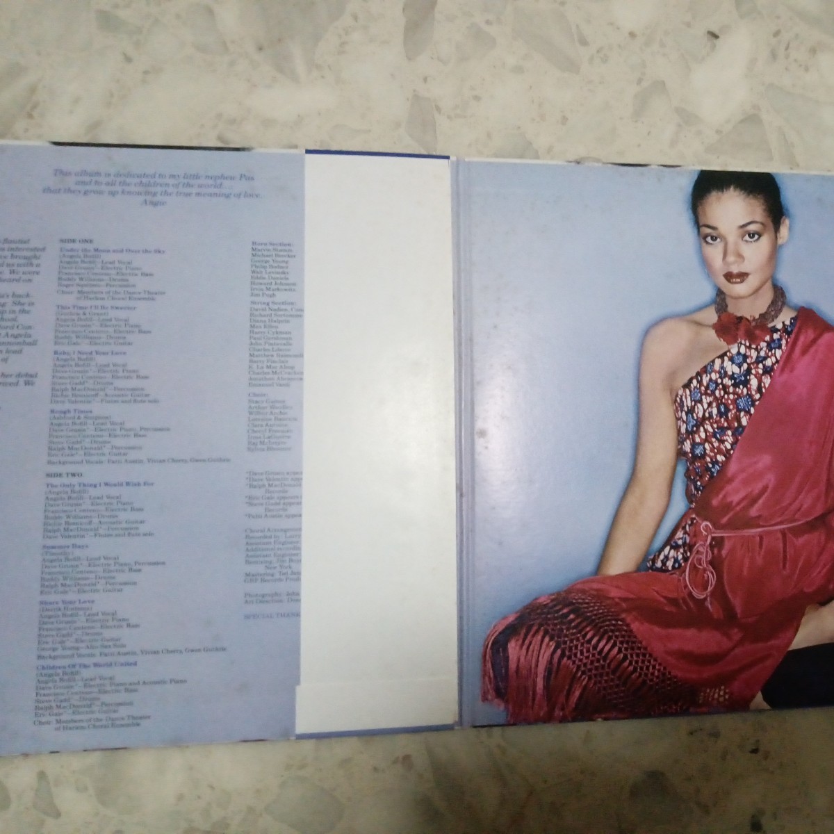 【LP】ANGELA BOFILL アンジェラ・ボフィル/ANGIE アンジー〈貴重な非売品プロモ盤※白ラベル〉盤面ほぼ新品同様_画像3