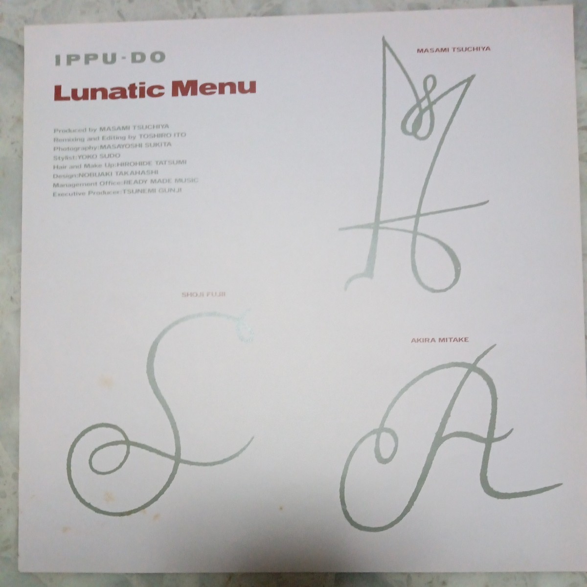 [LP]IPPU-DO one manner .( Tsuchiya Masami )/ LUNATIC MENU ( valuable . not for sale promo record )