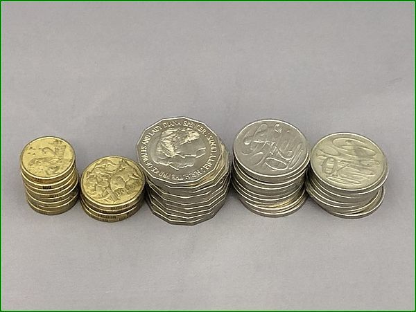 海外硬貨 豪ドル オーストラリア 硬貨 28.6ドル分_画像1