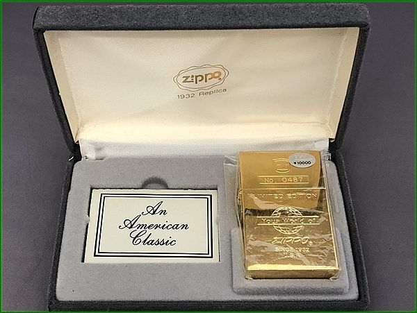 【未使用】ZIPPO ジッポー 1932 レプリカ ゴールドカラー_画像1