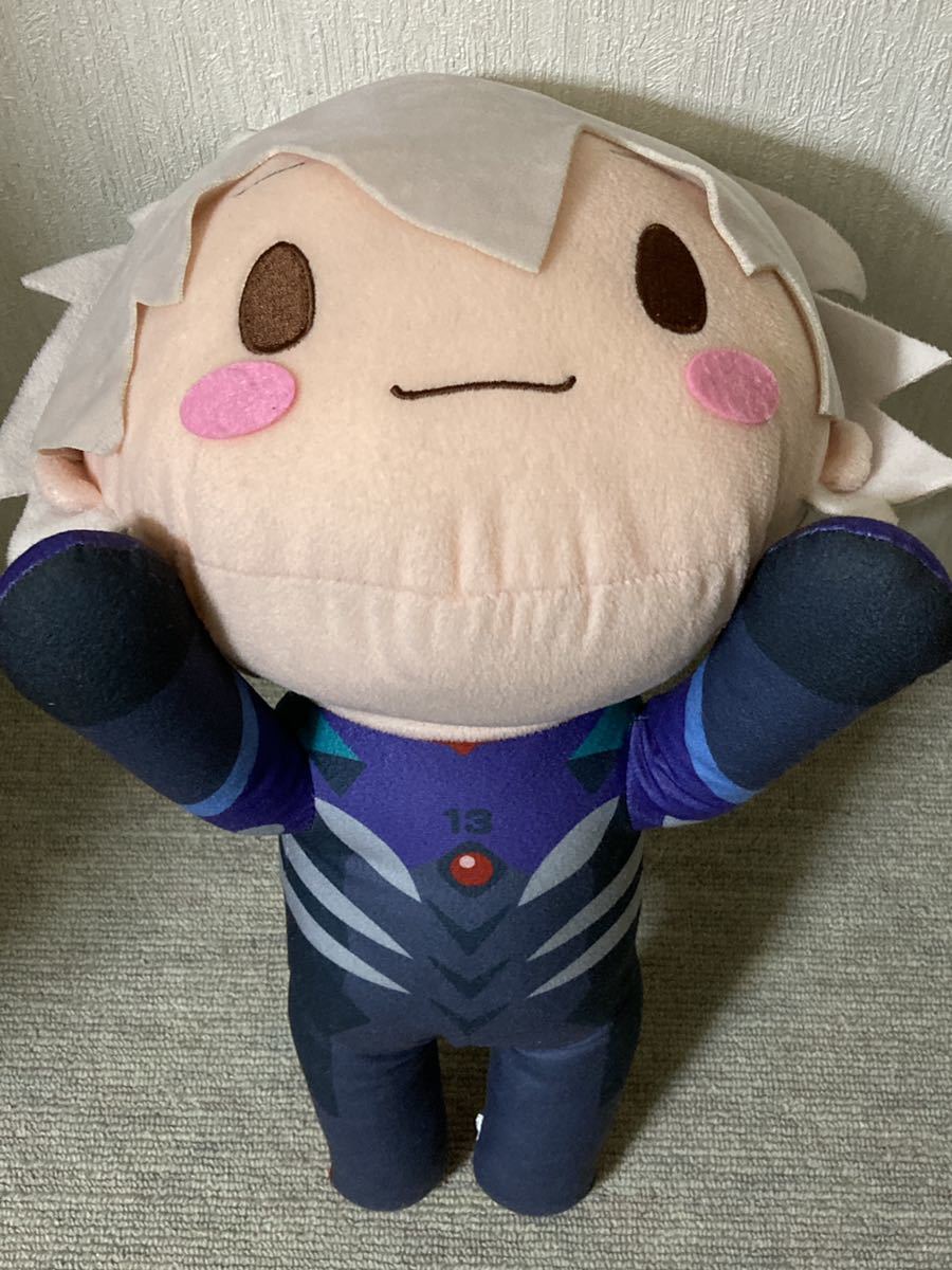 正規品】公式 カヲル メガジャンボ寝そべりぬいぐるみ 渚カヲル プラグ