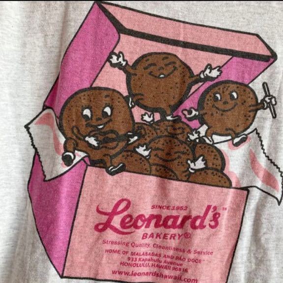 レア　Leonard's BAKERY tシャツ ハワイ　マラサダ　半袖Tシャツ キャラクターTシャツ_画像2