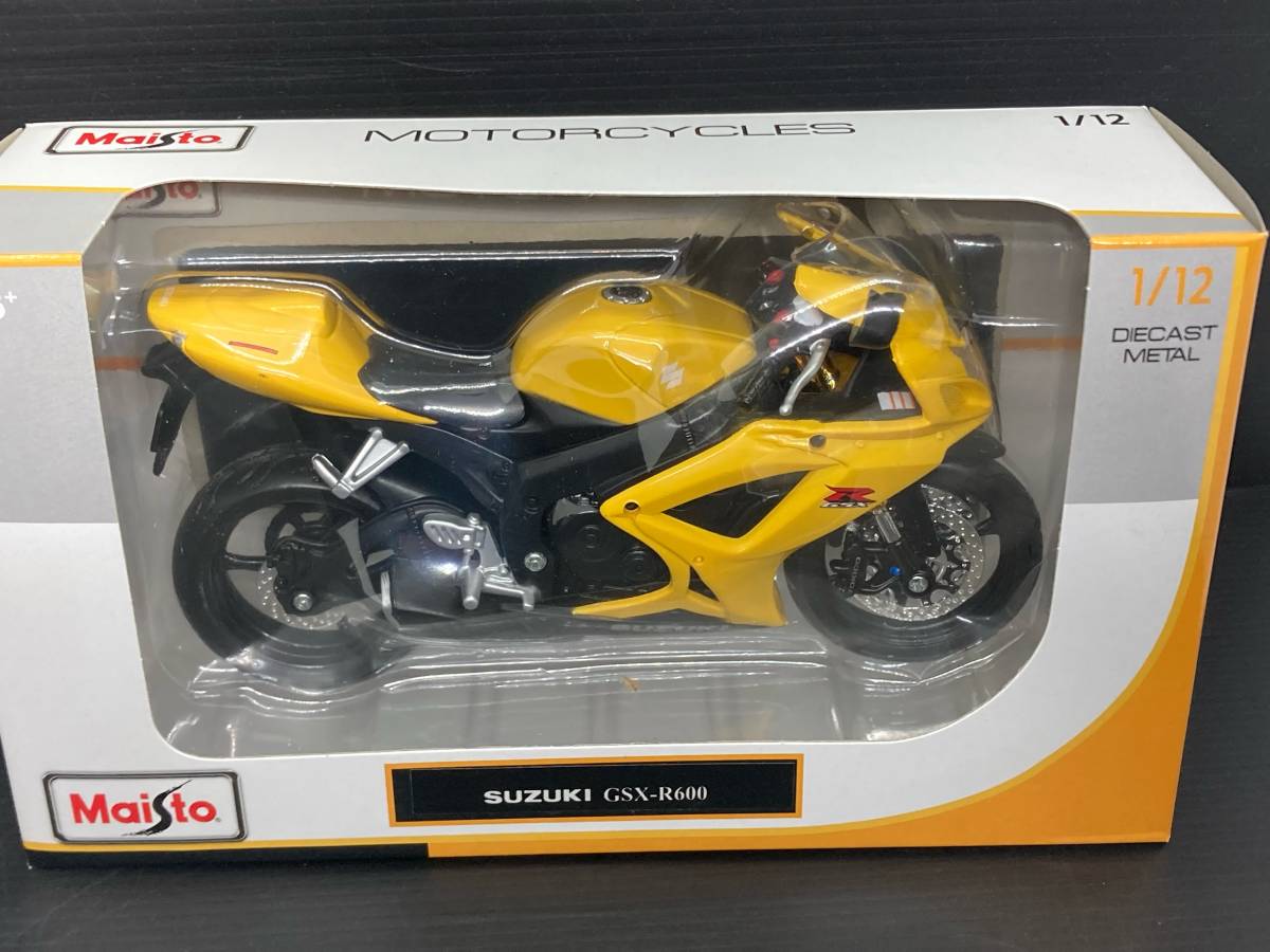 Maisto 1/12 SUZUKI GSX-R600 スズキ マイスト ミニカー バイク_画像2