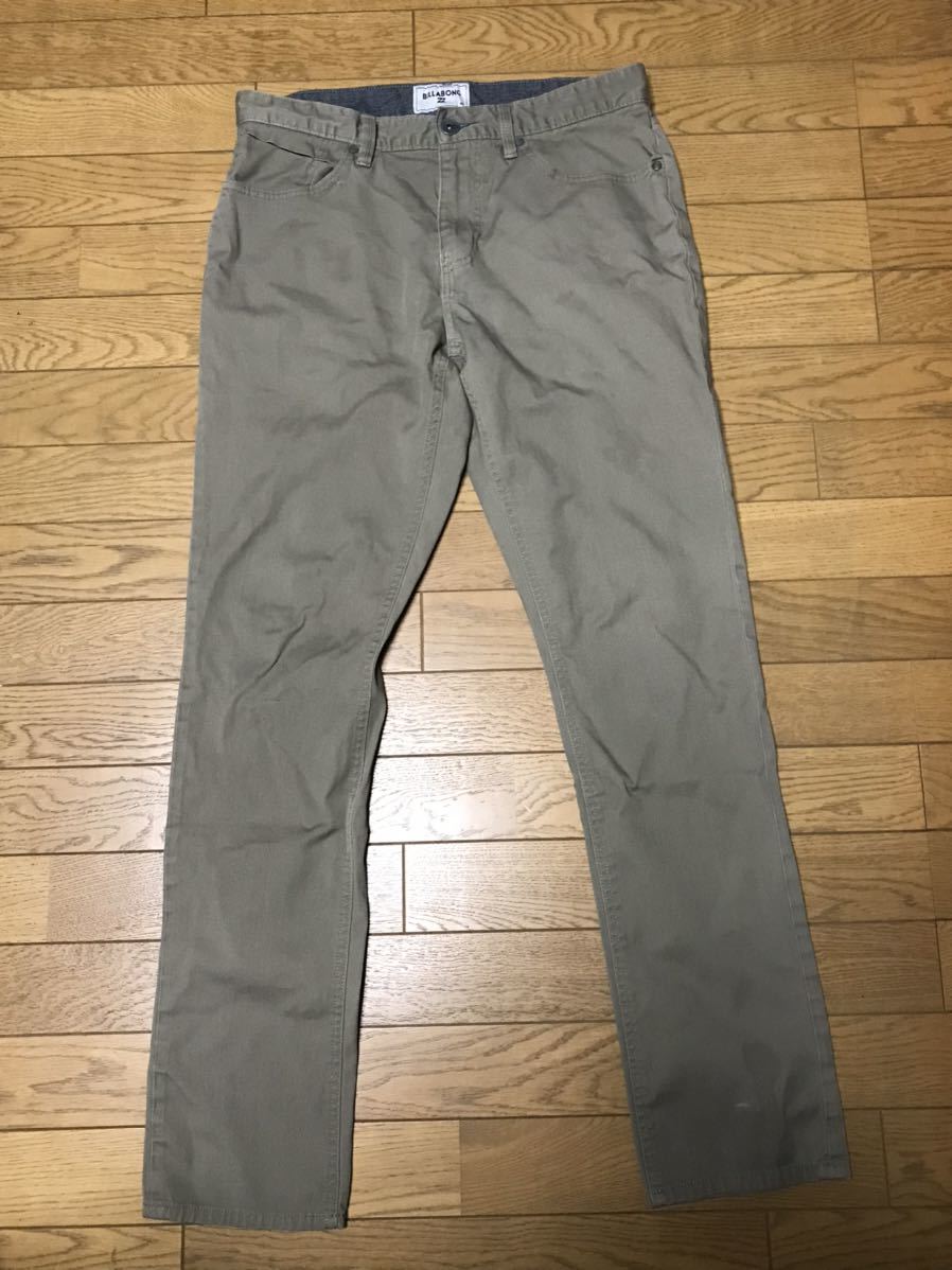 BILLABONG MEN’S PANTS size-33(平置き41股下80) 中古(美品) 送料無料 NCNR_画像1