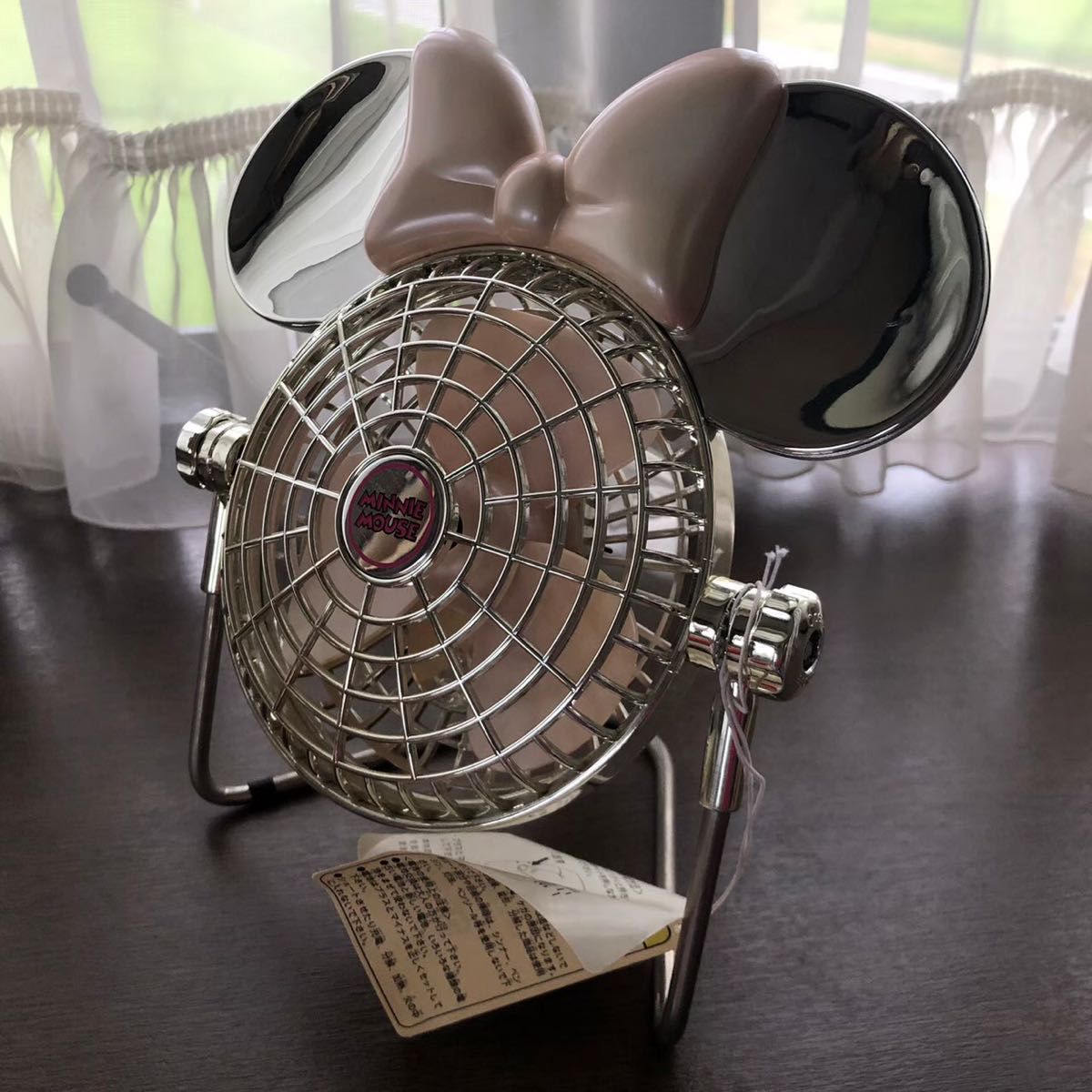 卓上扇風機 ドウシシャ レトロ 希少品 Disney 未使用】ディズニー ミニー 扇風機 レトロ扇風機 シルバー レア