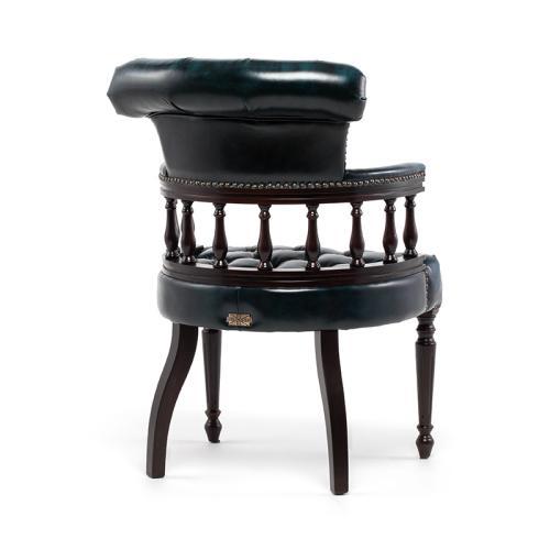 イス チェア キャプテンチェア アームチェア ウィンザー 椅子 1人掛け 木製 アンティークブルー 本革 vincent ヴィンセント 9001-5L9B_画像5
