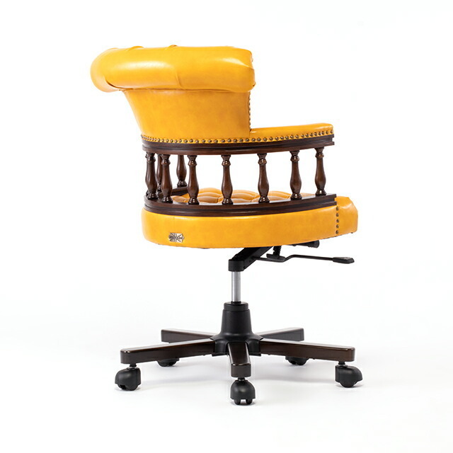 チェア オフィスチェア デスクチェア アームチェア キャプテンチェア アンティーク調 椅子 いす 回転式 木製 ヴィンセント 9001-OF-5P69B_画像5