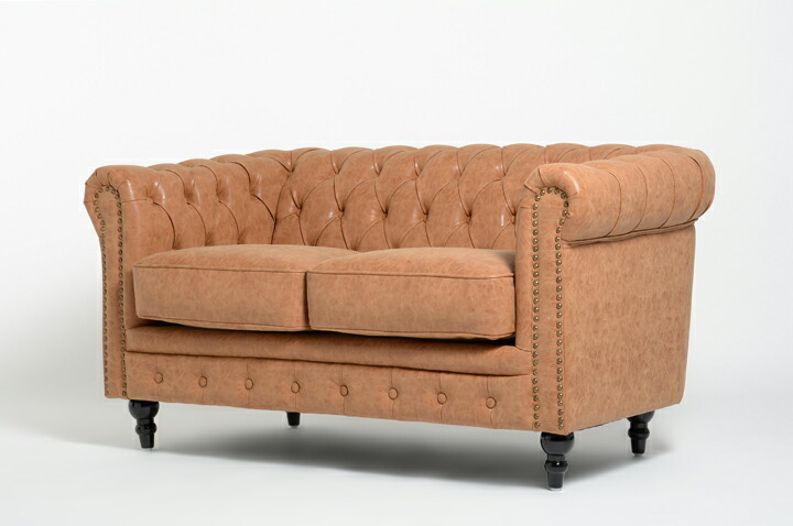  sofa sofa 2 seater . sofa compact sofa Cesta - field sofa antique style Camel imitation leather vi n cent VC2P39K