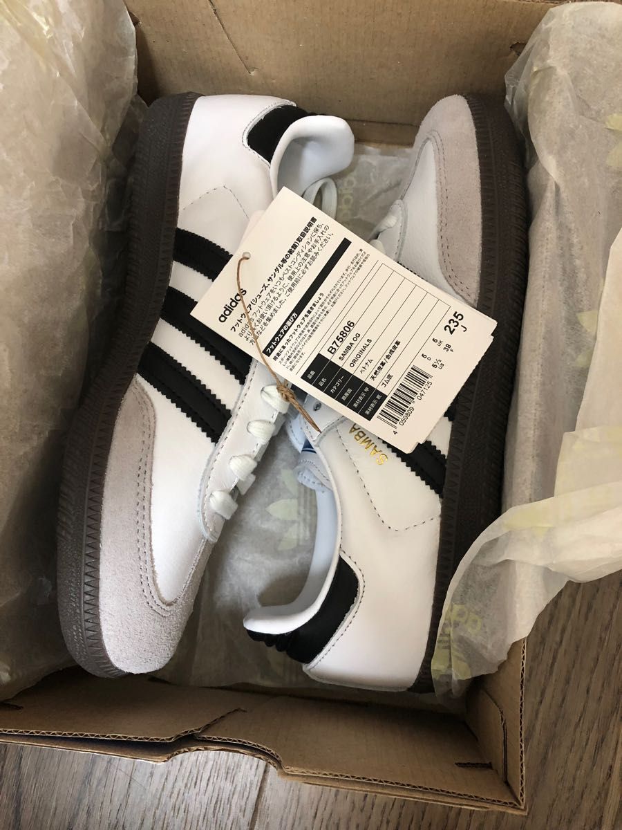 新品未使用 Adidas Samba OG B75806 235cm | alfasaac.com