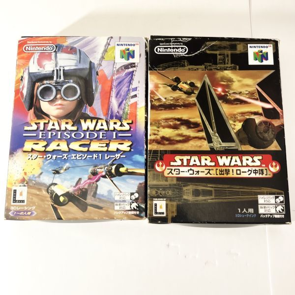 N64 スターウォーズ 出撃ローグ中隊 エピソード１レーサー セット 【箱・説明書有り】清掃済 同梱可 ニンテンドー64_画像1