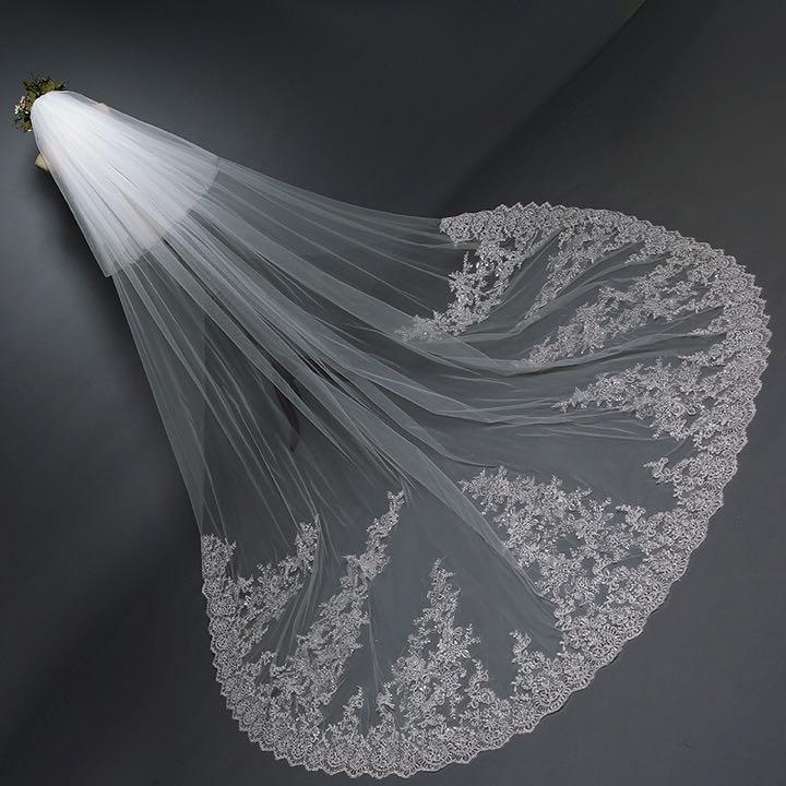  high class wedding veil 3m long wedding veil ni layer veil 4/2