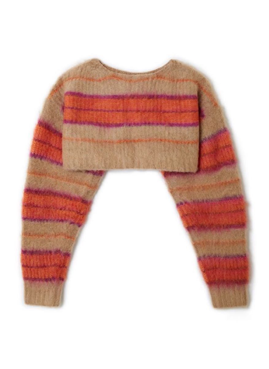 perverze Stripe Mohair Wide モヘヤ ニット セーター