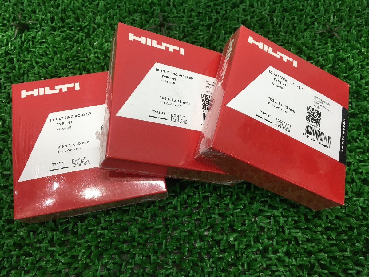 【未使用】 HILTI 切断砥石 AC-D SP 105×1×15mm 3箱セット / IT5XL49TZ3VS_画像1