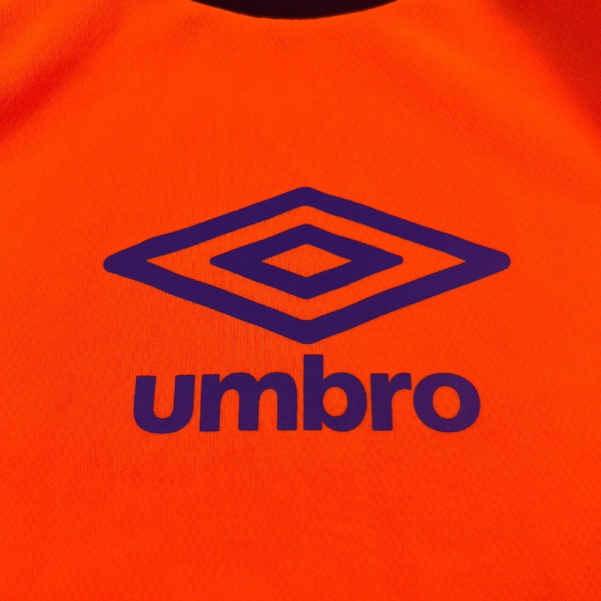 UMBRO アンブロ 長袖Tシャツ ジャージ オレンジ系 サイズM メンズ ヴィンテージ スポーツウェア_画像4