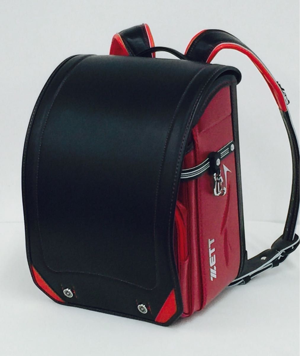 新品未使用】箱付き ZETTふわりぃ日本製ランドセル ブラック×レッド