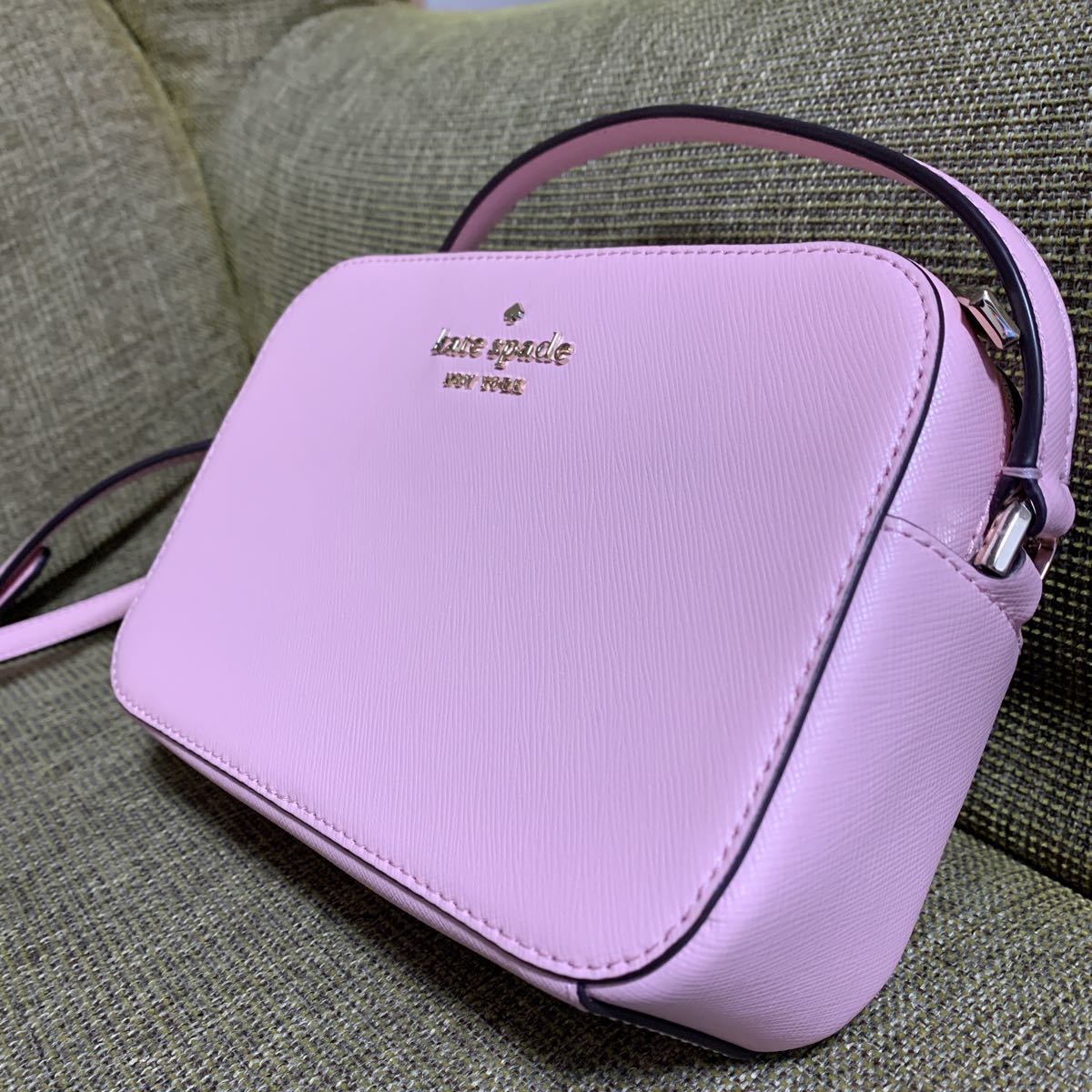 新品★ケイトスペード ニューヨーク 斜め掛けショルダーバッグ ピンク★桜色 kate spade ブランド カバンの画像8