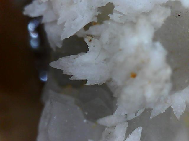 外国産鉱物 犬牙状 カルサイト 方解石 水晶 クラスター クォーツ 閃亜鉛鉱 スファレライト 定型外発送の画像9