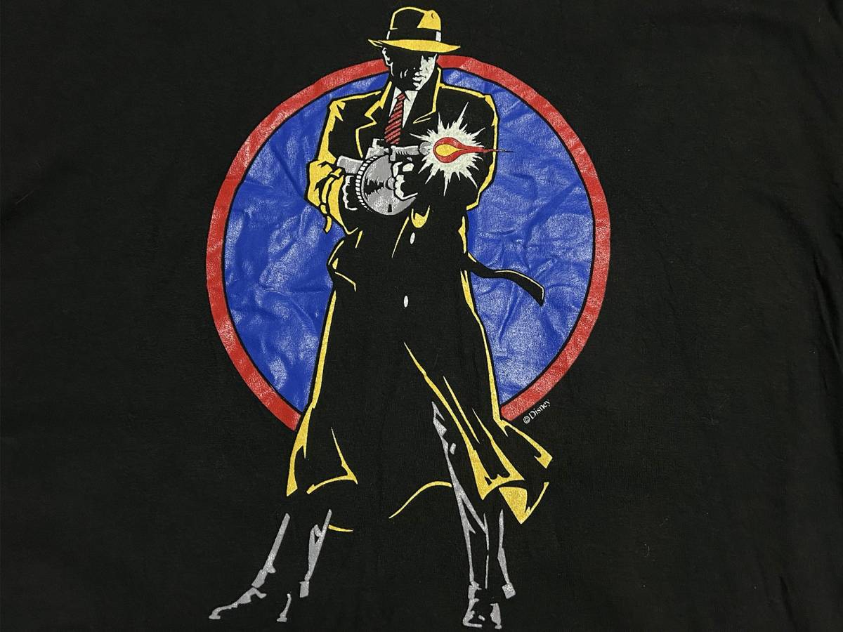 希少 XL【90s ビンテージ 映画 1990 DICK TRACY ディックトレイシー マドンナ 出演 Tシャツ シングルステッチ USA製】アメコミ ディズニー_画像2