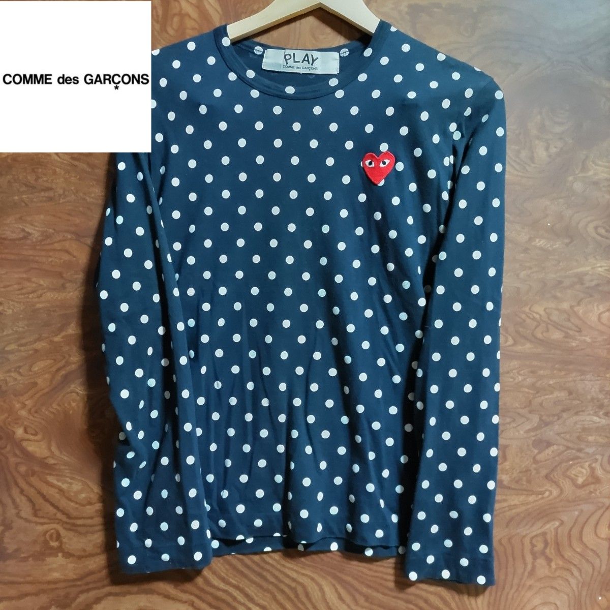 PLAY COMME des GARCONS ドット柄 ロンTシャツ Sサイズ|Yahoo PLAY COMME des GARCONS ドット柄 ロンTシャツ Sサイズ|Yahoo